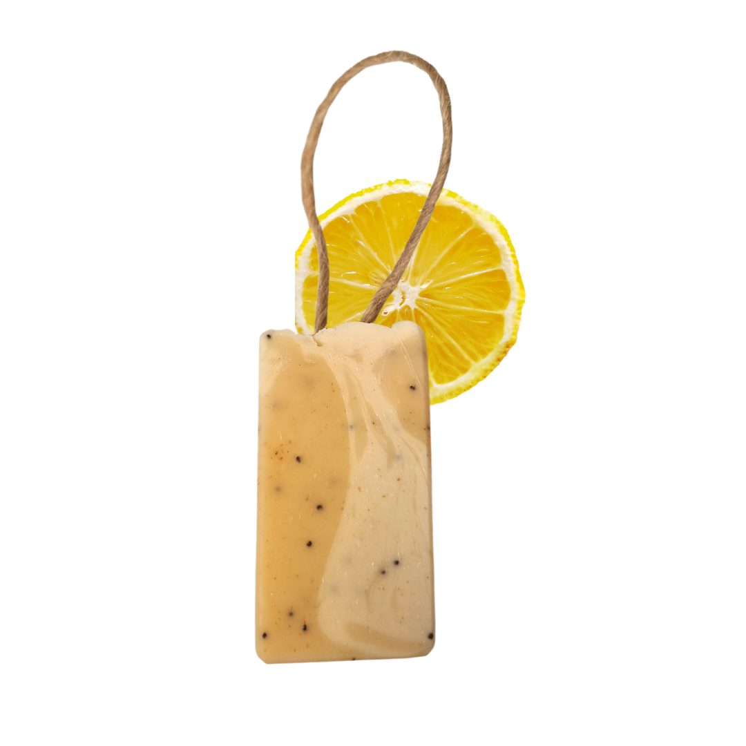 Lemon Sorbet Soap Bar Lemongrass Poppy Seeds Three Styles - Rosetta Creative Boutique